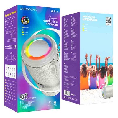 Акустика BOROFONE Young sports with colorful LED IPX5 BR13 |BT, AUX, FM, TF, USB|