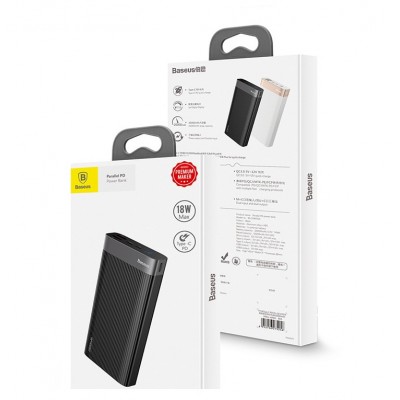 УМБ BASEUS Parallel 20000mAh |Type-C, PD, QC3.0, 18W (PPALL-APX01)