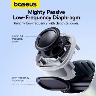 Акустика Baseus Aequr V2 Wireless Speaker Moon |BT5.0, 3EQ, 30h, TWS|