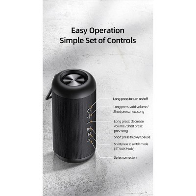 Акустика USAMS Portable Outdoor Wireless Speaker YX Series US-YX008 IPX6 |BT5.0, 10W, 6-8Hours|