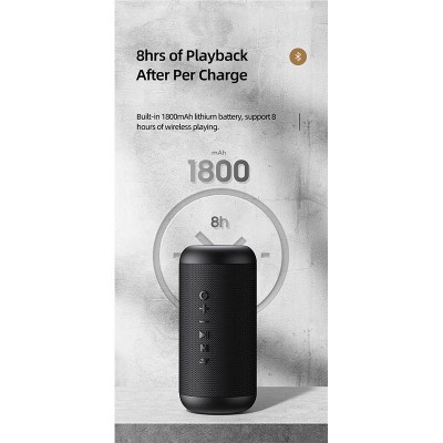 Акустика USAMS Portable Outdoor Wireless Speaker YX Series US-YX008 IPX6 |BT5.0, 10W, 6-8Hours|