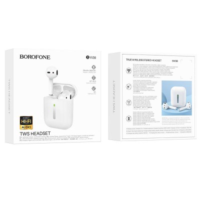 Навушники Borofone Joy true wireless BT headset BW38 |BT5.3, 30/300mAh, 4h|