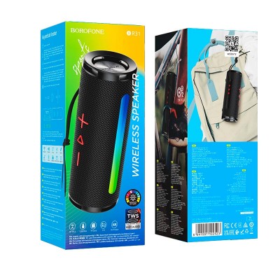 Акустика Borofone Gamble sports TWS BT speaker BR31 |BT5.3, AUX/FM/USB/TF, 3h|