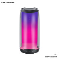 Акустика WK Bluetooth Speaker with RGB light D31 |8W, BT5.0, TF/USB/AUX, 3-8h|