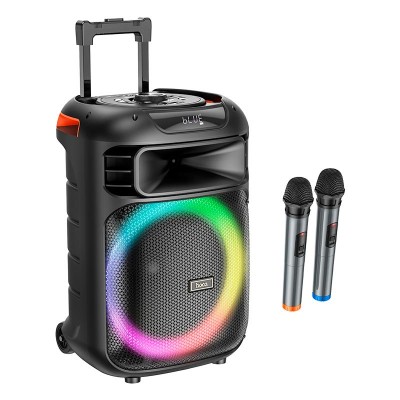 Акустика-караоке HOCO Winner wireless dual - mic outdoor BT speaker HA5 |BT5.0/USB/AUX/TF, 60W, TWS, 12h|