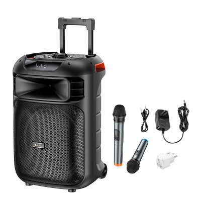 Акустика-караоке HOCO Winner wireless dual - mic outdoor BT speaker HA5 |BT5.0/USB/AUX/TF, 60W, TWS, 12h|