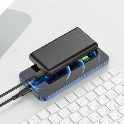 УМБ HOCO Exquisite power bank Q7 10000mah |1USB/1Type-C, 3A/20W, PD/QC|