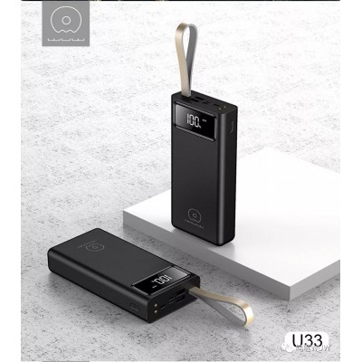 УМБ WUW with Display Flashlight U33 40000mAh |2USB/1Type-C/1Lightning, 2.1A|