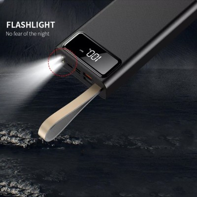 УМБ WUW with Display Flashlight U33 40000mAh |2USB/1Type-C/1Lightning, 2.1A|