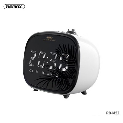Акустика REMAX Jack Desktop Wireless Speaker with LED Display Alarm RB-M52 |TF/AUX, , 4Hours, 1200mA
