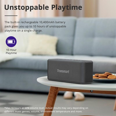 Акустика Tronsmart Mega Pro IPX5 |BT5.0, AUX/TF/USB, 60W, TWS, NFC, EQ, 10h Max|