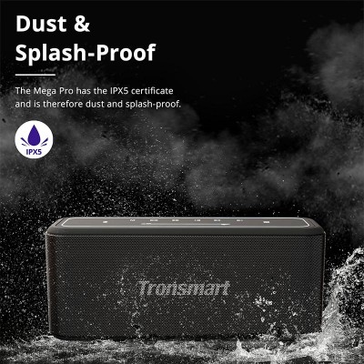 Акустика Tronsmart Mega Pro IPX5 |BT5.0, AUX/TF/USB, 60W, TWS, NFC, EQ, 10h Max|