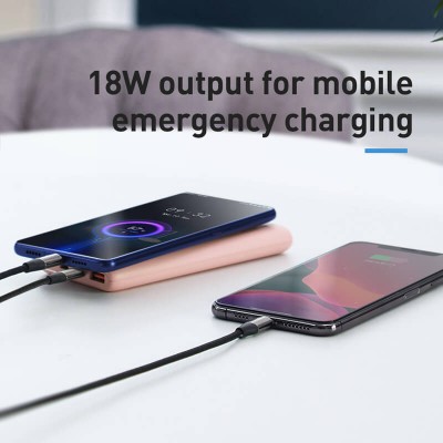 УМБ BASEUS Bipow Quick Charge Power bank 10000mAh |1USB/1Type-C, PD/QC, 18W, 3A| (PPDML-01)