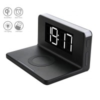 Настільні LED смарт-годинник with QI Charger 3 in 1 SY-W0241 |Alarm/Watch/Qi Charger, RGB Light, 10W|