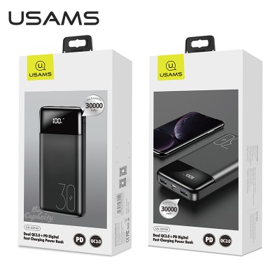 УМБ USAMS US-CD103 Pb38 Fast Charging 30000mAh |2USB/1Type-C, QC3.0/PD|