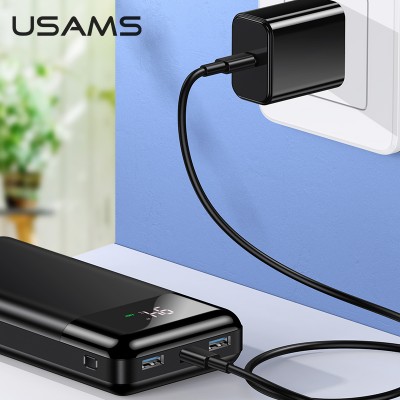 УМБ USAMS US-CD103 Pb38 Fast Charging 30000mAh |2USB/1Type-C, QC3.0/PD|