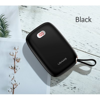 УМБ USAMS Dual USB With Lanyard US-CD78 PB17 10000mAh |2USB/1Type-C, 2.1A|