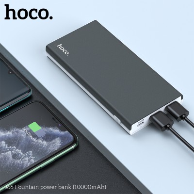 УМБ HOCO J66 Fountain power bank 10000mAh |2USB/Type-C, 2A|