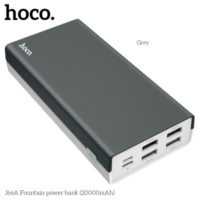 УМБ HOCO J66A Fountain power bank 20000mAh |4USB/Type-C, 2A|