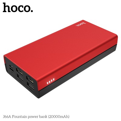 УМБ HOCO J66A Fountain power bank 20000mAh |4USB/Type-C, 2A|