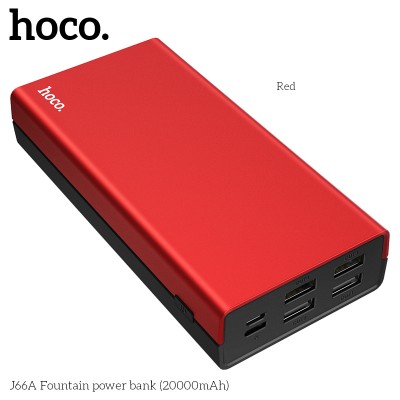 УМБ HOCO J66A Fountain power bank 20000mAh |4USB/Type-C, 2A|