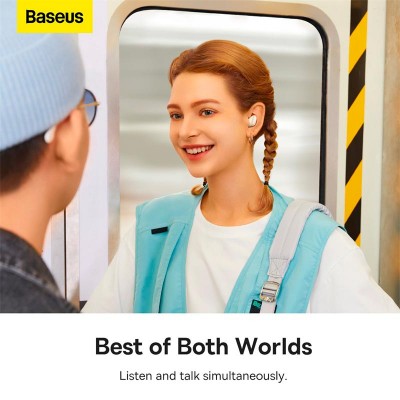 Навушники BASEUS Bowie True Wireless Earphones WM05 |BT5.2, 35/400mAh, ANC, 5h| (NGTW200002)