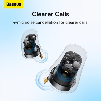 Навушники BASEUS Bowie True Wireless Earphones WM05 |BT5.2, 35/400mAh, ANC, 5h| (NGTW200002)