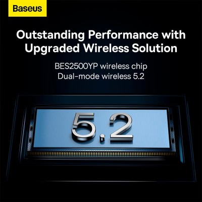 Навушники BASEUS True Wireless Earphones Storm 1 |BT5.2, 50/400mAh, ANC, 5h| (NGTW140201)