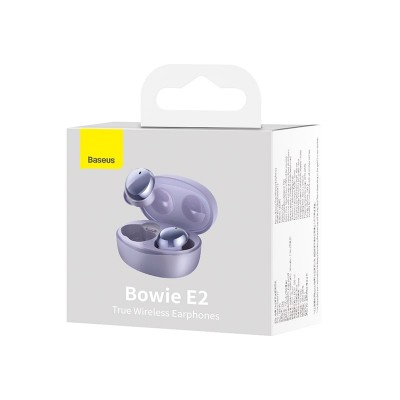 Навушники Baseus True Wireless Earphones Bowie E2 |BT5.2, 40/300mAh, 5H, Location, OTA| (NGTW090001)