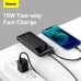 УМБ BASEUS BIPOW Overseas Digital Display Power bank 10000mAh |2USB/1Type-C, 3A/15W, QC| (PPBD050001)