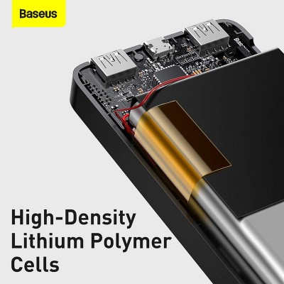 УМБ BASEUS BIPOW Overseas Digital Display Power bank 10000mAh |2USB/1Type-C, 3A/15W, QC| (PPBD050001)
