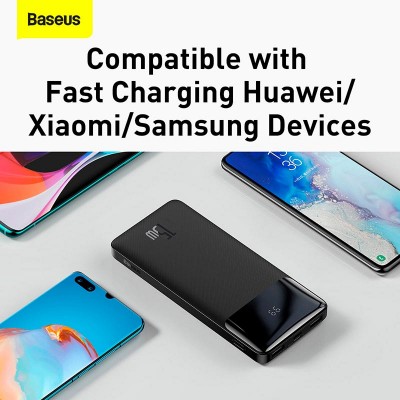 УМБ BASEUS BIPOW Overseas Digital Display Power bank 10000mAh |2USB/1Type-C, 3A/15W, QC| (PPBD050001)