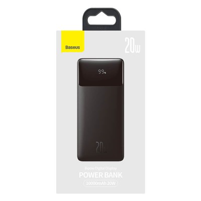 УМБ BASEUS Bipow Digital Display Power bank 10000mAh |2USB/1Type-C, PD/QC, 20W, 3A| (PPDML-L02)