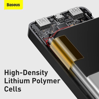УМБ BASEUS Bipow Digital Display Power bank 20000mAh |2USB/1Type-C, 3A/15W, QC| (PPDML-J02)