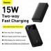 УМБ BASEUS Bipow Digital Display Power bank 20000mAh |2USB/1Type-C, 3A/15W, QC| (PPDML-J02)