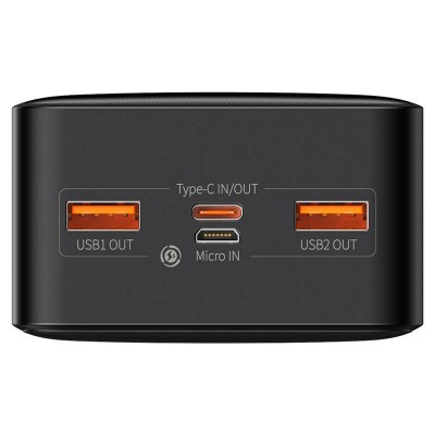 УМБ BASEUS Bipow Digital Display Power bank 30000mAh |2USB/1Type-C, PD/QC, 20W, 3A| (PPDML-N02)