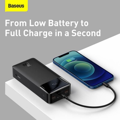 УМБ BASEUS Bipow Digital Display Power bank 30000mAh |2USB/1Type-C, PD/QC, 20W, 3A| (PPDML-N02)