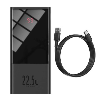 УМБ Baseus Super mini digital Display power bank 20000mAh |1USB/1Type-C, PD/QC,5A, 22.5W| (PPMN-B02)