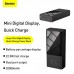 УМБ Baseus Super mini digital Display power bank 20000mAh |1USB/1Type-C, PD/QC,5A, 22.5W| (PPMN-B02)