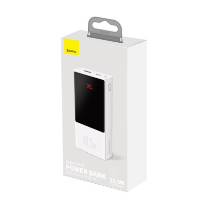 УМБ Baseus Super mini digital Display power bank 20000mAh |1USB/1Type-C, PD/QC,5A, 22.5W| (PPMN-B02)