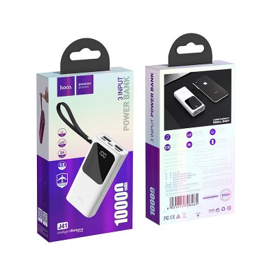 УМБ Hoco Treasure J41 10000mah |2USB/Type-C/Lightning, 2A|