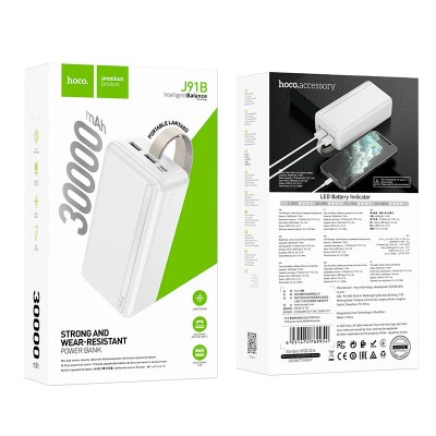 УМБ Hoco power bank J91B 30000mAh |2USB/Type-C, 2.1A|