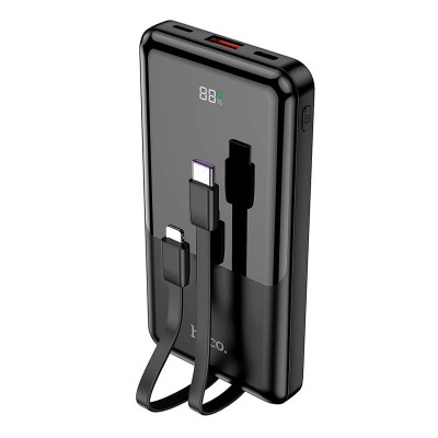 УМБ HOCO Shell fully compatible power bank with cable Q9 Pro 10000mah |1USB/Type-C/Lightning, QC/PD, 20W/5A|