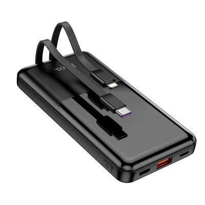 УМБ HOCO Shell fully compatible power bank with cable Q9 Pro 10000mah |1USB/Type-C/Lightning, QC/PD, 20W/5A|