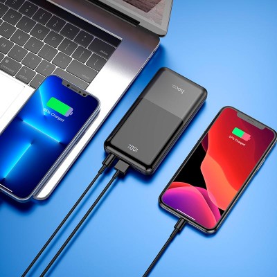 УМБ HOCO Shell power bank Q9 10000mah |1USB/Type-C/Lightning, QC/PD, 20W/5A|