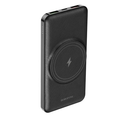 УМБ BOROFONE Leader magnetic wireless fast charging 10000mAh BJ12 |2USB/1Type-C, PD/QC, 20W, 15W Qi, 3A|