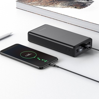 УМБ BOROFONE Rider fully compatible power bank 30000mAh BJ11 |4USB/2Type-C/1Lightning, PD/QC, 20W, 5A|