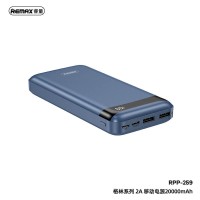 УМБ REMAX Green Series Digital Display Power Bank 20000mAh RPP-259 |2USB/1Type-C, 2A|