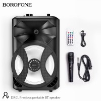 Акустика-караоке Borofone DR01 TWS |BT5.0, AUX/FM/TF/USB, 10W|