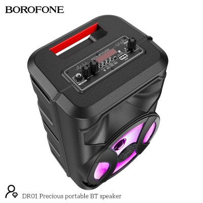Акустика-караоке Borofone DR01 TWS |BT5.0, AUX/FM/TF/USB, 10W|